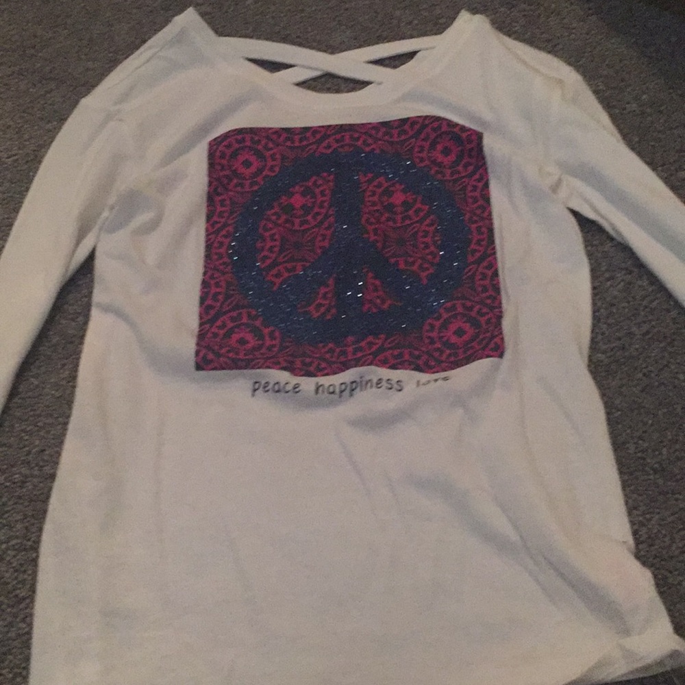 Justice size 8 white long sleeve